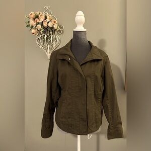 EUC Coldwater Creek Brown 100% Cotton Casual Jacket - Size M